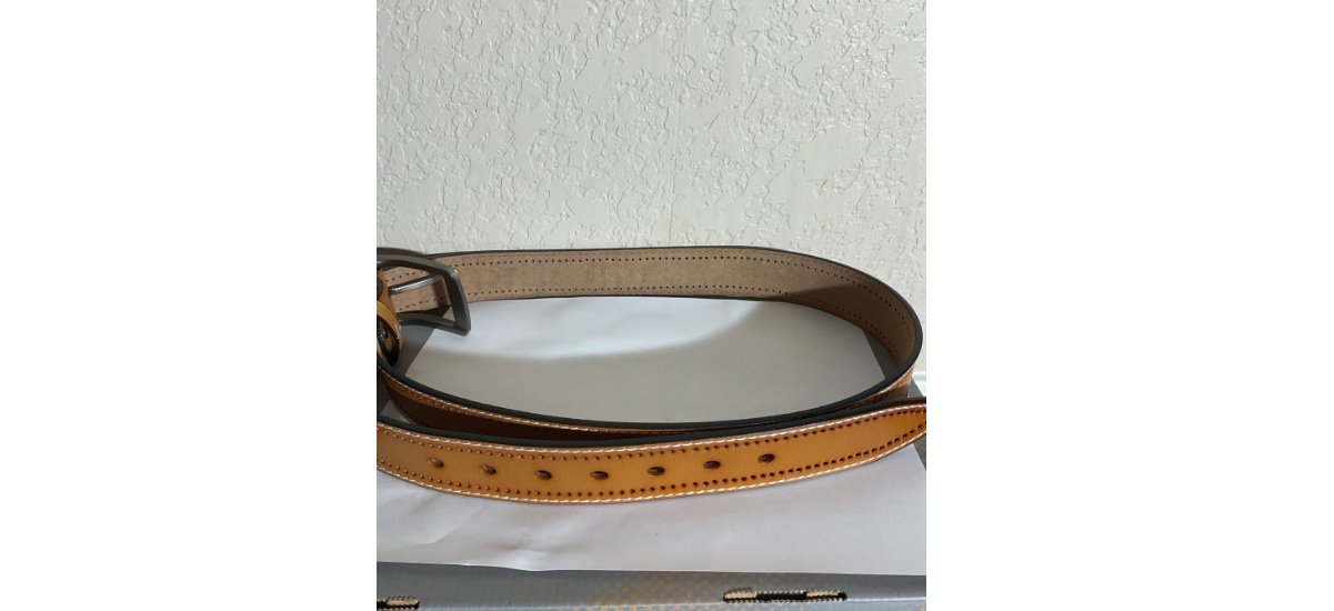 Genuine leather belt tan brown size 34 waist for men - Classic Fashion DealsGenuine leather belt tan brown size 34 waist for menBeltunbrandedClassic Fashion Deals
