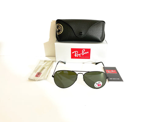 Ray ban sunglasses rb3025 polarized green lenses black frame size 58mm - Classic Fashion DealsRay ban sunglasses rb3025 polarized green lenses black frame size 58mmUnisex SunglassesRay BanClassic Fashion DealsRay Ban sunglasses RB 3025 aviator style