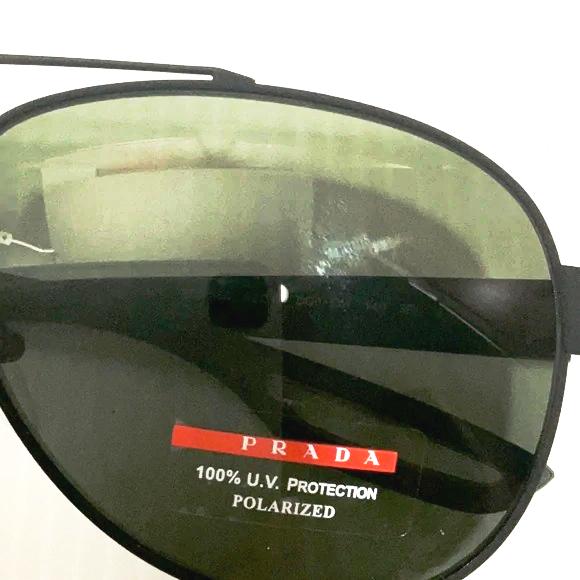 Prada men polarized lenses aviator style sunglasses sps 55Q made in Italy - Classic Fashion DealsPrada men polarized lenses aviator style sunglasses sps 55Q made in ItalySunglassesPradaClassic Fashion Deals