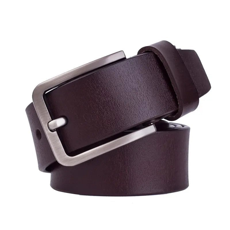 Men's 100% Genuine Leather Belts Square Buckle Brown 32 inch waist - Classic Fashion DealsMen's 100% Genuine Leather Belts Square Buckle Brown 32 inch waistBeltunbrandedClassic Fashion Deals