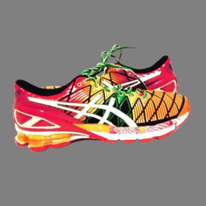 Mens Asics running shoes GEL-KINSEI 5 multi color size 10.5 us