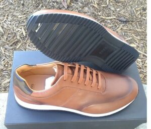 Hugo Boss Shoes Legacy Size 7 Runn Burs Brown US Men New