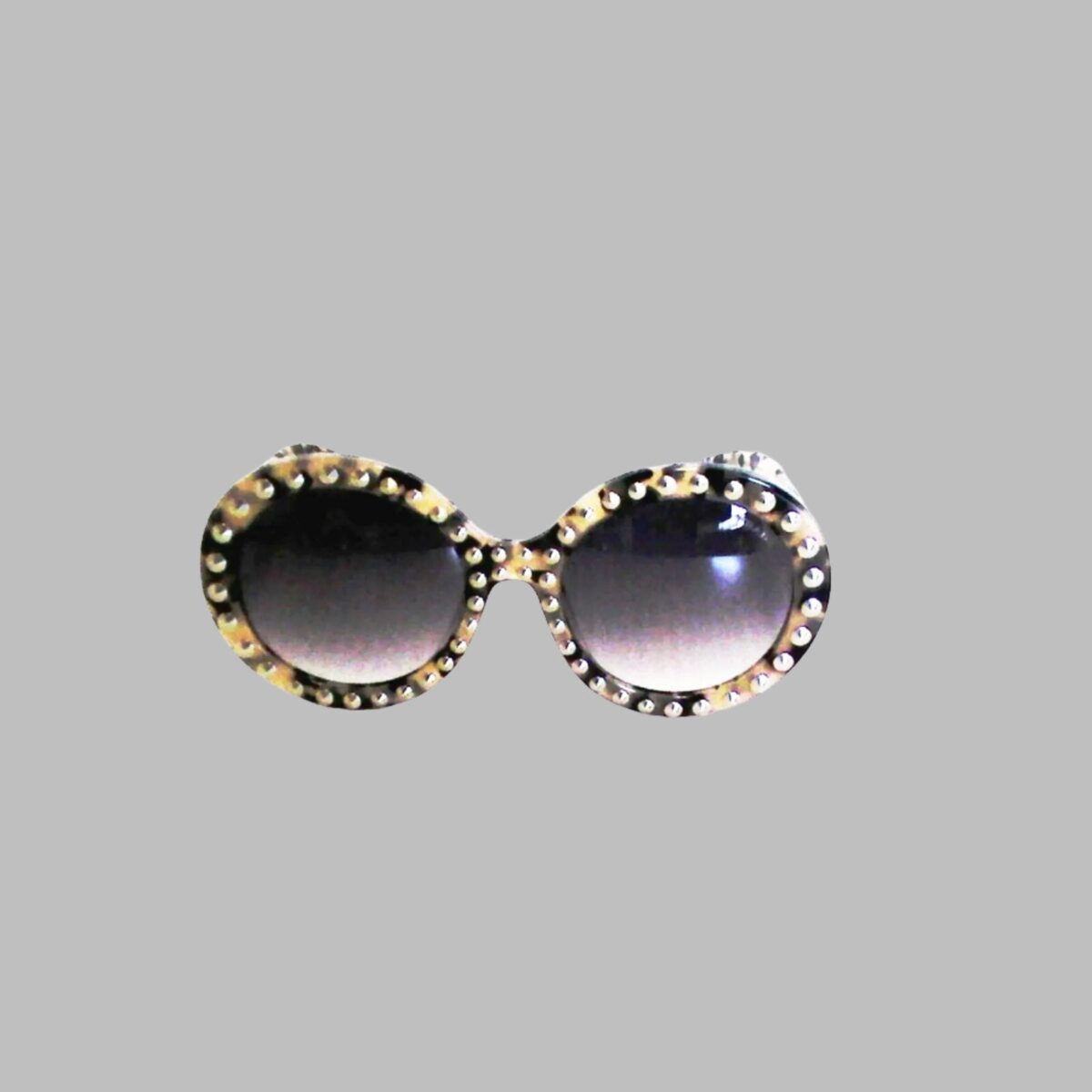 Women's PRADA sunglasses black, beige studded Baroque SPR29QSK