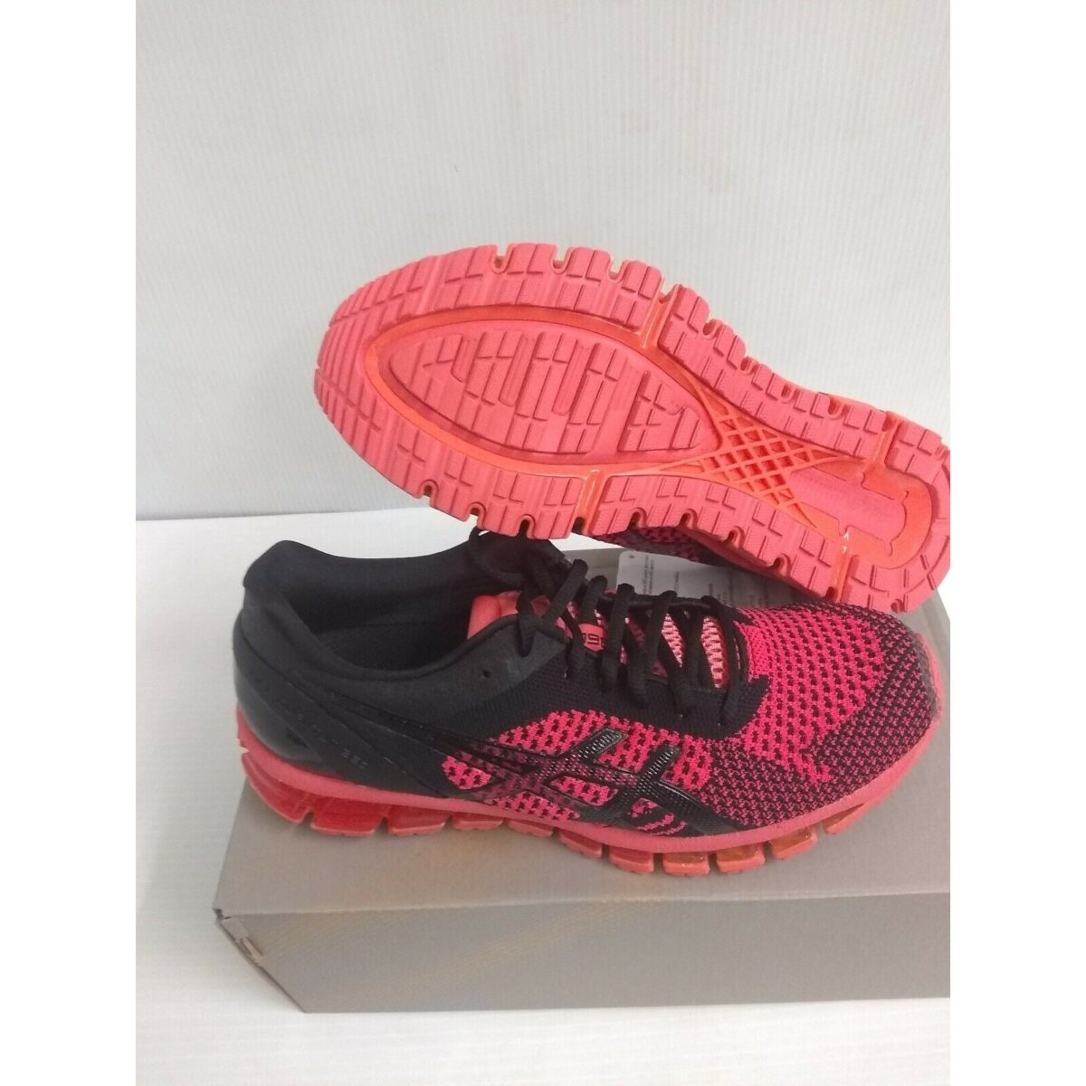 asics womans gel quantum 360 knit peach black onyx size 75 us 815658 scaled