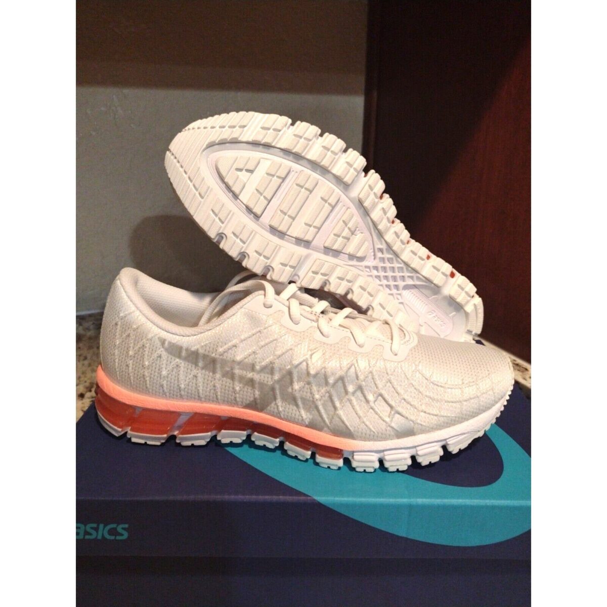 asics womens gel quantum 180 4 white silver size 95 974710 scaled