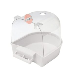 Bird hanging cage Bathtub transparent great quality 2X pieces New