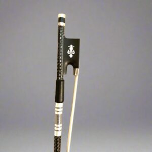 Carbon Fiber Professional Violin Bow Silver Braided 4/4 With Case New