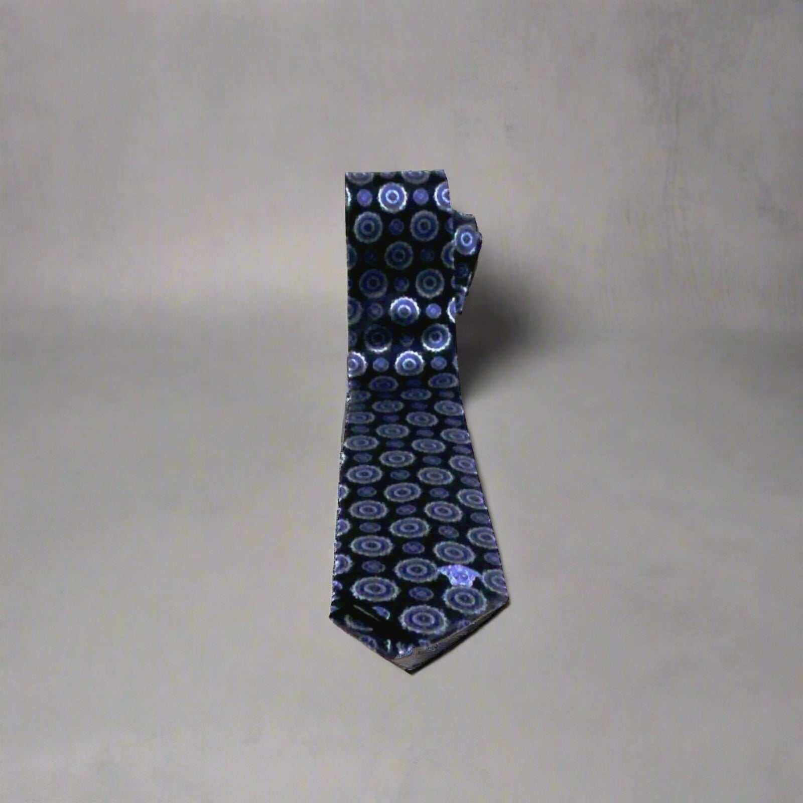 GIANNI VERSACE MEDUSA / Men's 100% silk Blue made in Italy