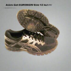 Asics Gel Superion Running Shoes Black Size 12 Men US New
