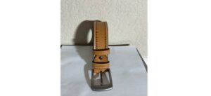 Genuine leather belt 34 US tan, brown for men New