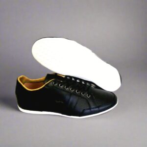 Lacoste Alisos 16 Men’s Casual Shoes – Black Leather, Size 9 US