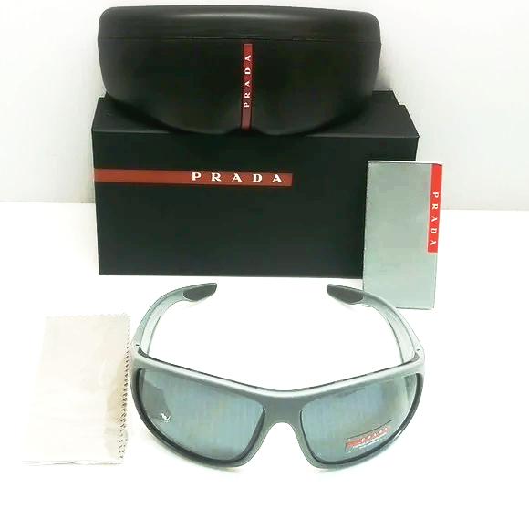 Prada polarized sunglasses 04v grey for men