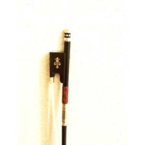 Carbon Fiber Violin Bow Black, Gold Parts Lizard Skin Grip 4/4 New