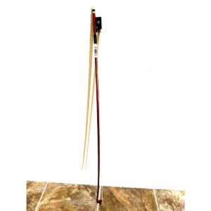 Violin Bow 4/4 Pernambuco Wood Skin with Carbon Fiber Lizard Leather Grip New