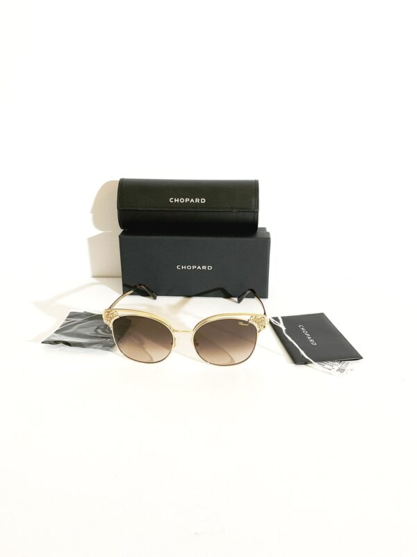 Women’s Chopard sunglasses sch 24s cat eye 57/17 made in Italy New
