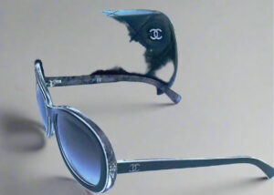 Authentic Chanel woman sunglasses 5219 c1311 oval frame