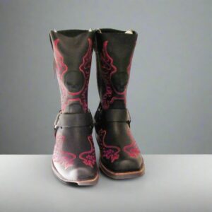 Harley Davidson boots Slayton D93141 leather black oil resisting size 11.5 us