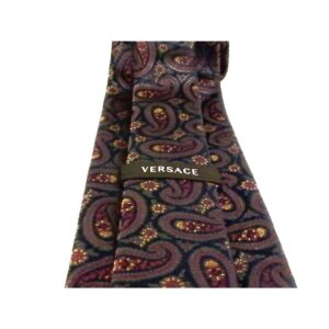 VERSACE MEN TIES MEDUSA 100% silk multi-color nice design made in Italy