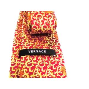 VERSACE Men’s Tie MEDUSA 100% SILK made in Italy New