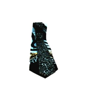 Men’s VERSACE Ties MEDUSA 100% SILK Blue & Black beautiful