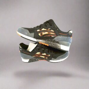 Asics mens gel lyte iii running shoes tiger black orange size 10 us