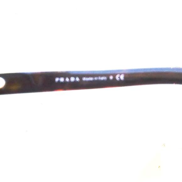 Prada woman sunglasses Round SPR 29QSK dark brown frame - Image 7