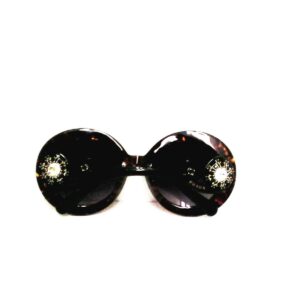PRADA Sunglasses spr 27QS Swarovski women’s round tortoise Crystal New