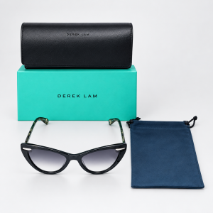 Derek Lam sunglasses women’s Doris cat eye black frame New