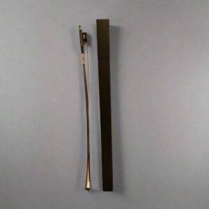 Carbon Fiber Gold Braided Black Hair Violin Bow with Case New