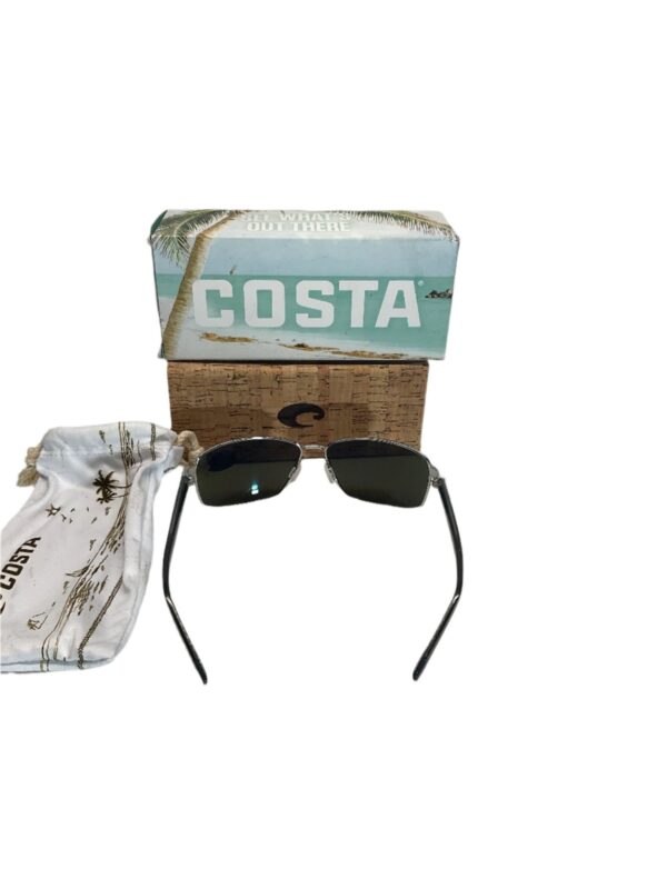 classic fashion deals 48 Costa Del Mar sunglasses men shinny silver blue mirror 580G