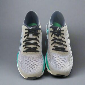 Asics woman gel kayano 24 size 12 mid grey black running shoes New