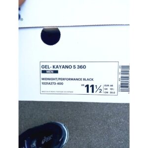 Asics Gel Kayano 5 360 Midnight shoes for men 11.5 Authentic