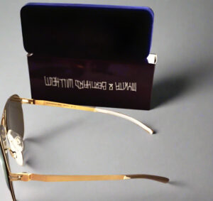 Mykita Schorsch F9-Gold Flash Square Men Sunglasses