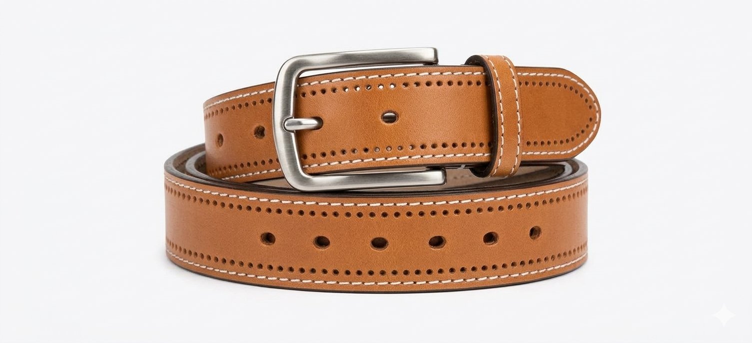 Leather belt tan brown size 40 for men New 7 Leather belt tan brown size 40 for men New - Image 5