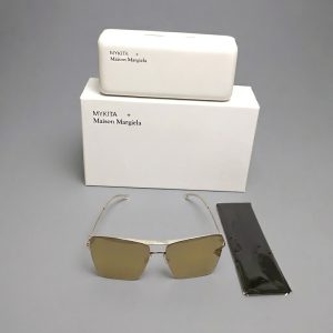 MYKITA MMESSE014 Sunglasses Gold Flash Lenses New
