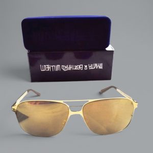 Mykita Schorsch F9-Gold Flash Square Men Sunglasses New