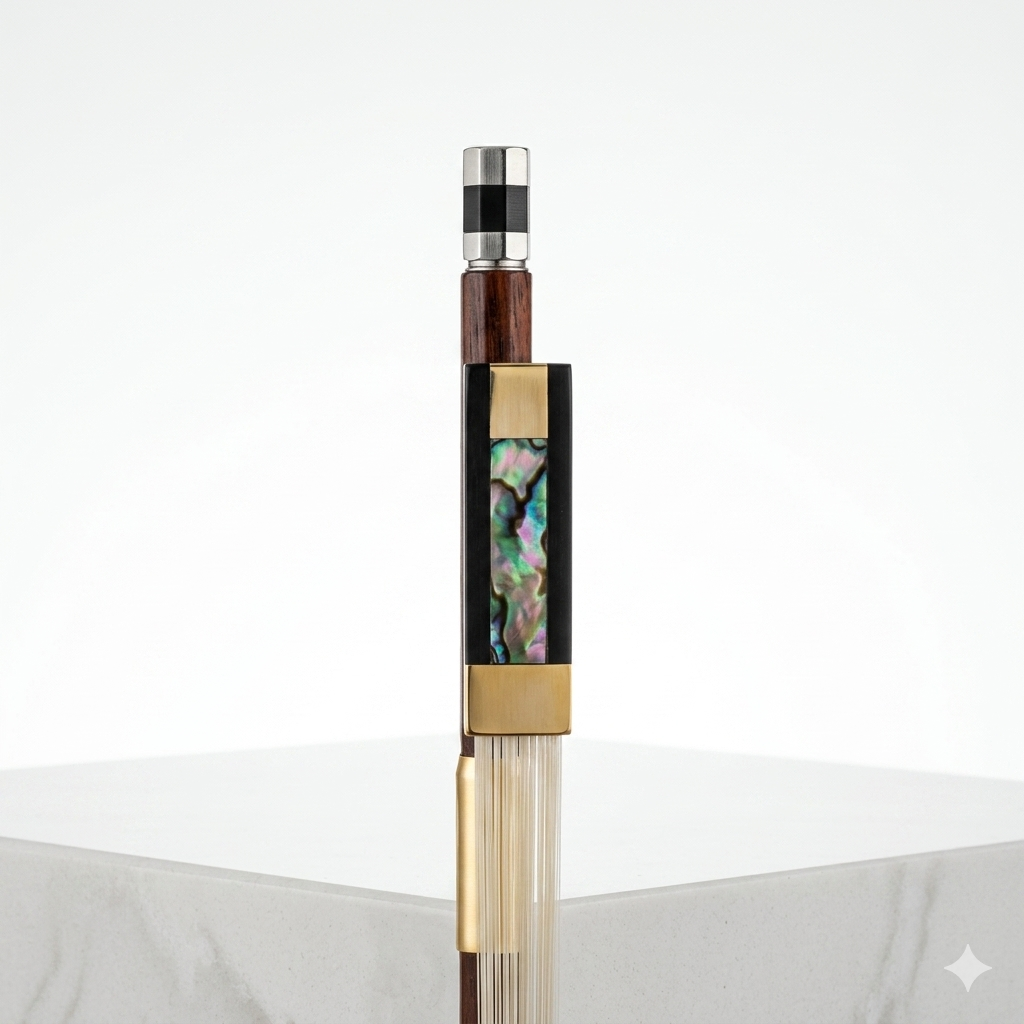Violin Bow Pernambuco Wood Skin with Carbon Fiber Lizard Leather Grip New 8 Violin Bow Pernambuco Wood Skin with Carbon Fiber Lizard Leather Grip New - Image 6