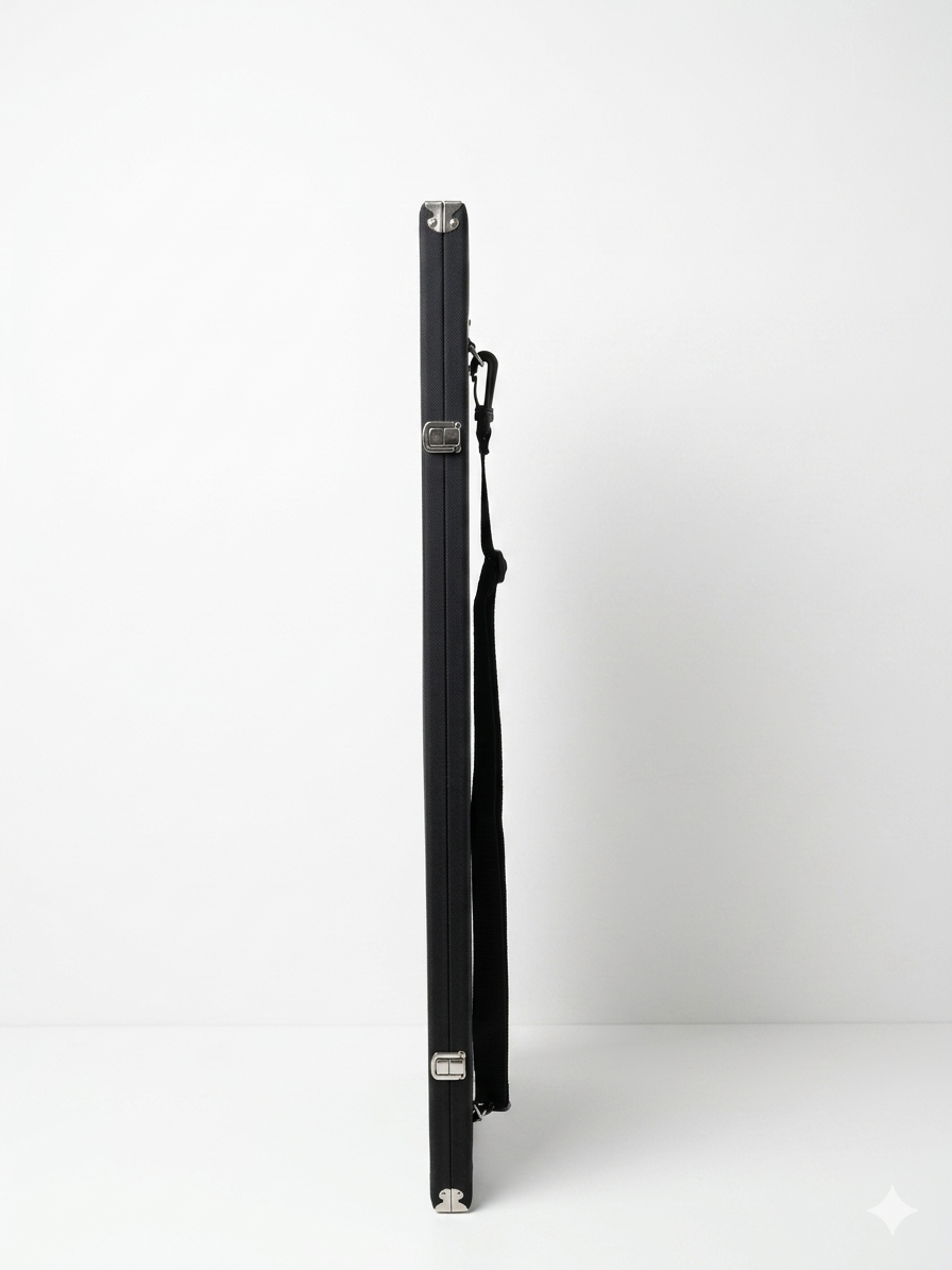 Violin Single Bow Case 4/4 Hard Wood with 2 Latches and Strap New 6 Violin Single Bow Case 4/4 Hard Wood with 2 Latches and Strap New - Image 5