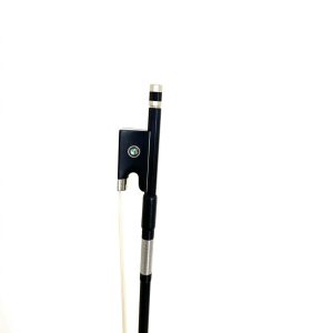 Violin Bow Carbon Fiber Ebony Frog with Sheepskin Grip 4/4 New