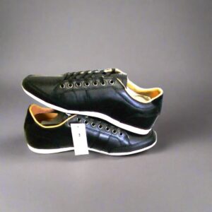 Lacoste Alisos 16 Men’s Casual Shoes – Black Leather, Size 9 US