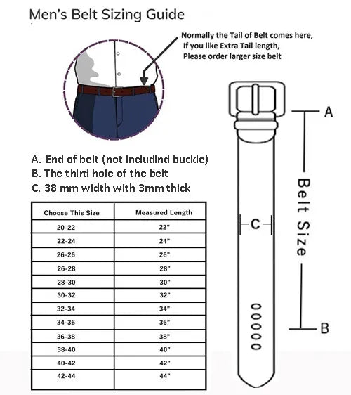 Men's 100% Genuine Leather Belts Square Buckle Brown 36-inch waist - Image 2