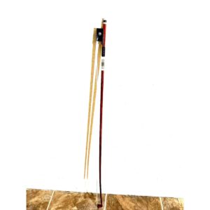 Violin Bow 4/4 Pernambuco Wood Skin with Carbon Fiber Lizard Leather Grip New
