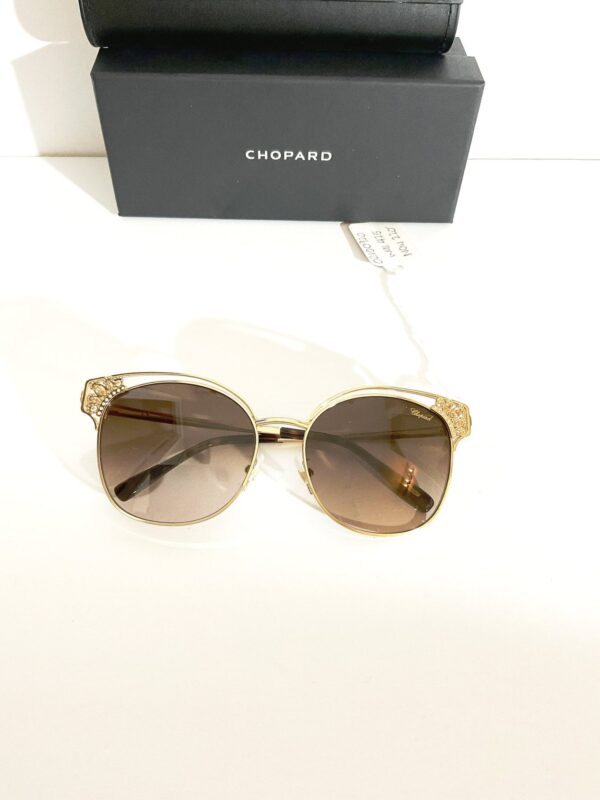 Women’s Chopard sunglasses sch 24s cat eye 57/17 made in Italy New