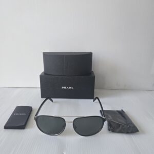 Prada Sunglasses 53xs polarized green glass lenses