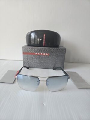 Prada sunglasses 60us polarized square mirror lenses New