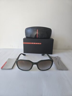 Prada woman sunglasses sps02v green frame made in Italy New