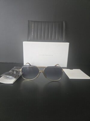 Victoria Beckham sunglasses VB205s gold blue Authentic