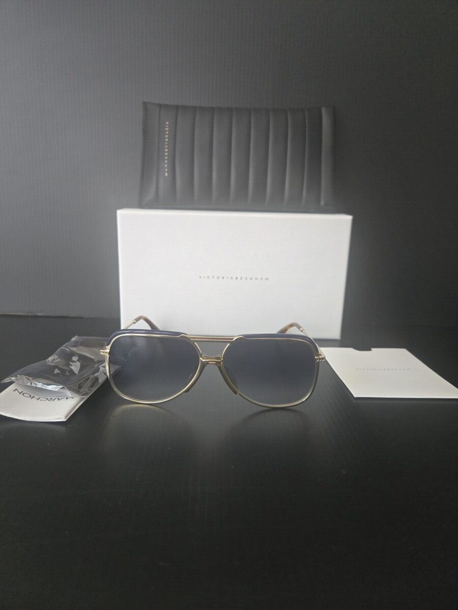Victoria Beckham sunglasses VB205s gold blue Authentic Victoria Beckham sunglasses VB205s gold blue