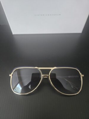 Victoria Beckham sunglasses VB205s gold blue Authentic