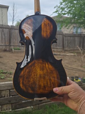 Violin Antique Style 4/4 with Extra Strings Bow Case Rosin New